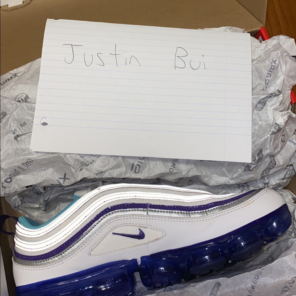 Air Vapormax 97 White/Aqua-Varsity Purple